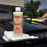 Insulator wax no. 845 being used on a car